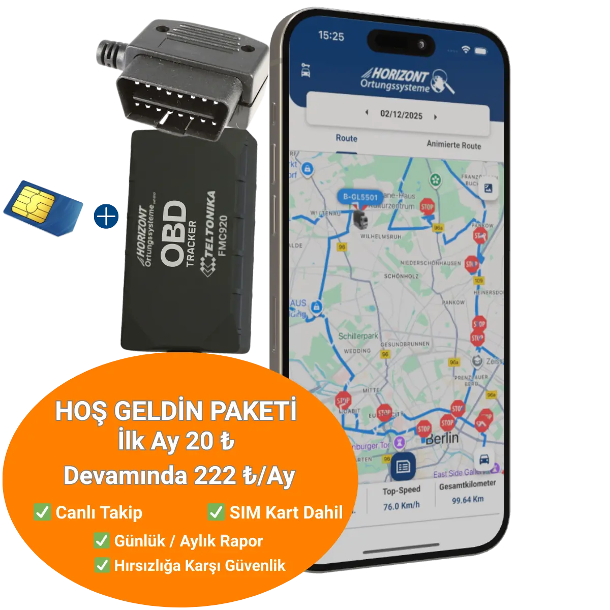 GPS Araç Takip Sistemi — Arabam 7/24