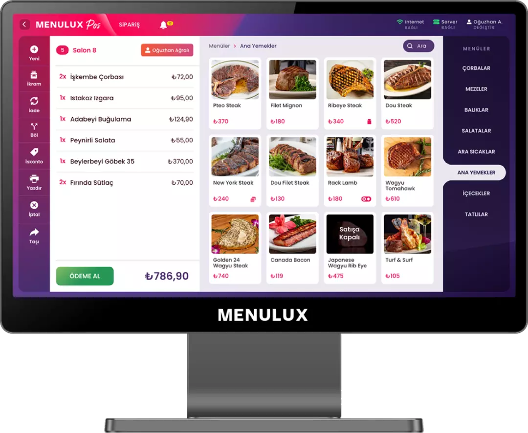 Restoran Otomasyon Sistemi — Arabam 7/24